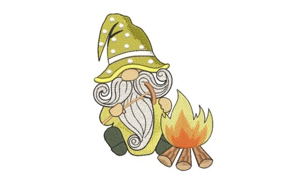 A Designer's Review: The Camping Gnome Embroidery Design