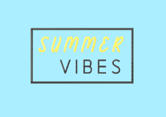 A Review of the Summer Vibes Embroidery Design for Real Projects