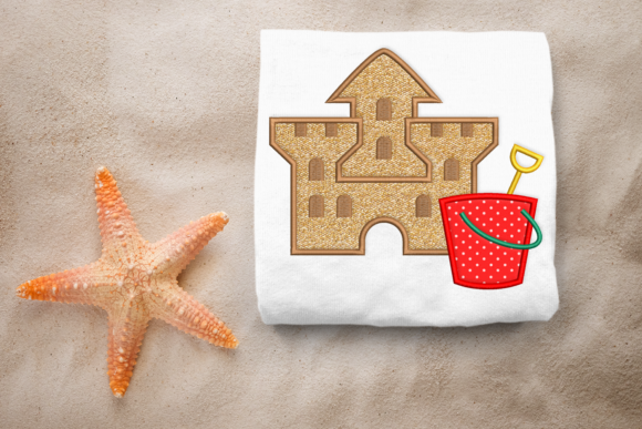A Sweet Sand Castle Applique for Cherished Handmade Gifts