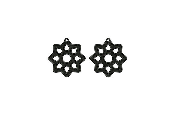 Black Flower Earrings: A Versatile Emblem for Boutique Apparel