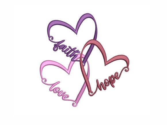 Faith Hope and Love Embroidery for Branded Merchandise