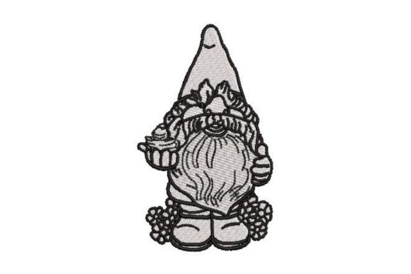Garden Gnome Line Art: An Embroidery Designer's Review for Personalized Gifts