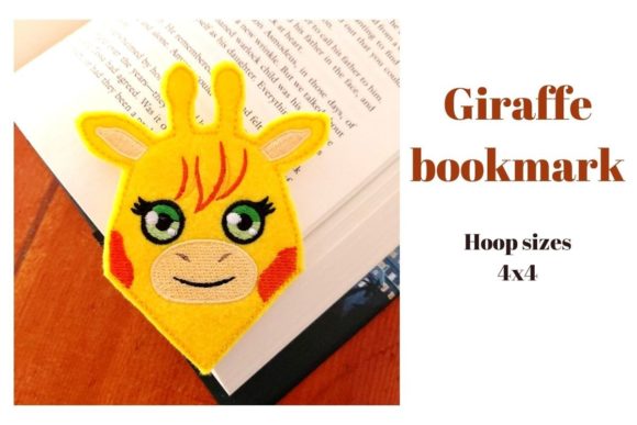 Giraffe Corner Bookmark Embroidery Design Review