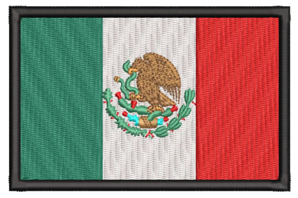 Mexican Flag Embroidery for Business Branding and Patches