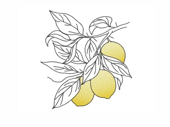 My Creative Fabrica Embroidery Review: Lemons Design for Etsy Shops