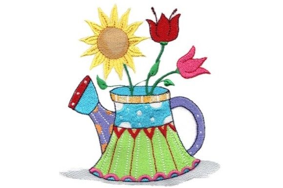 Sassy Sunshine Watering Can Embroidery: A Designer’s Review for Handmade Gifts