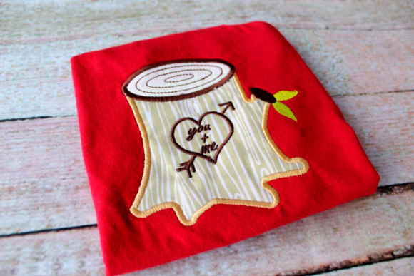 Tree Stump with Heart: A Rustic Charm Embroidery Design Review